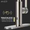 Anzzi Touchless PullDown Faucet with Fan Sprayer, Brushed Nickel KF-AZ303BN
